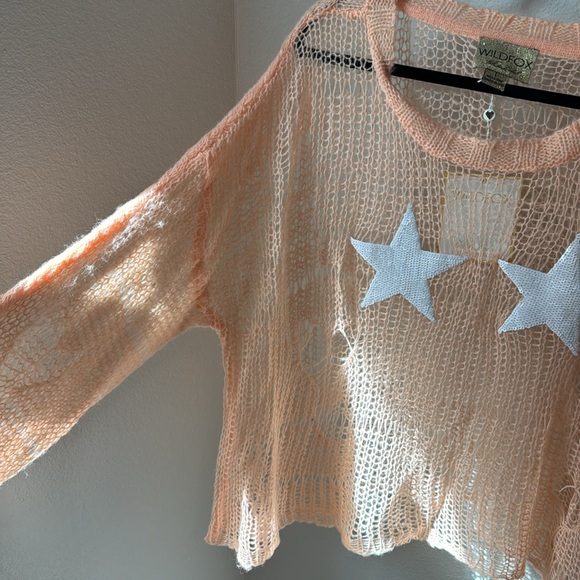 NWT Wildfox Peach Mermaid Sweater - Picture 5 of 5